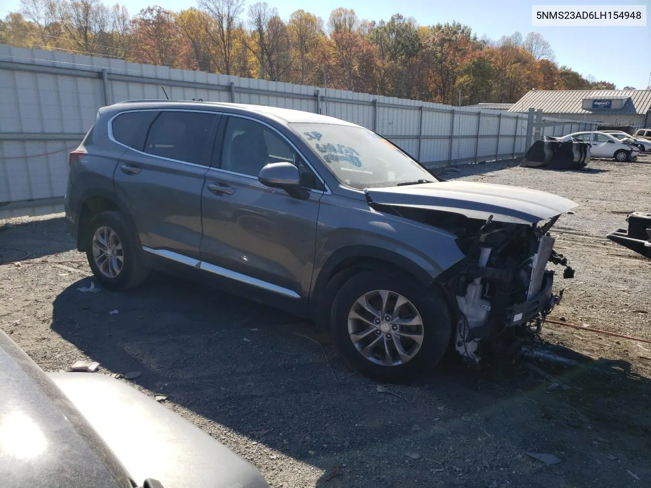 2020 Hyundai Santa Fe Se VIN: 5NMS23AD6LH154948 Lot: 77201864