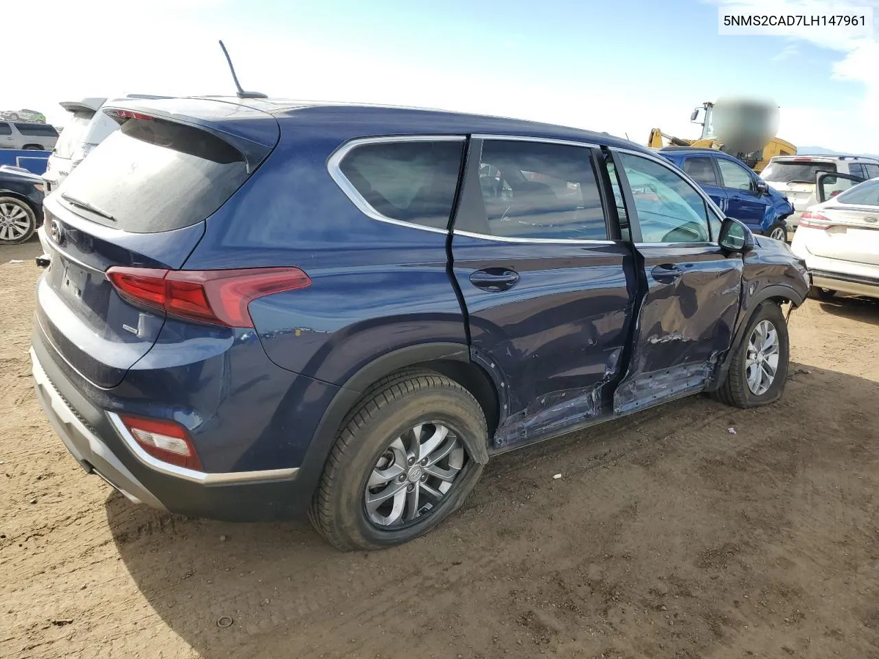 2020 Hyundai Santa Fe Se VIN: 5NMS2CAD7LH147961 Lot: 77232474