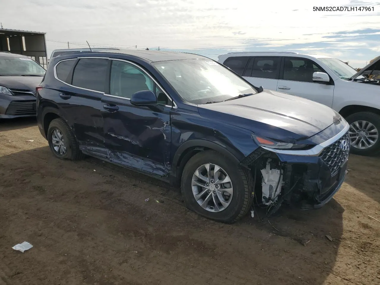 2020 Hyundai Santa Fe Se VIN: 5NMS2CAD7LH147961 Lot: 77232474