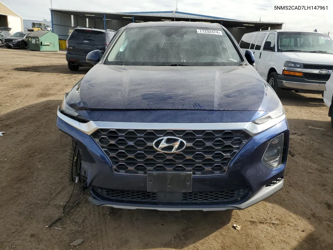 2020 Hyundai Santa Fe Se VIN: 5NMS2CAD7LH147961 Lot: 77232474