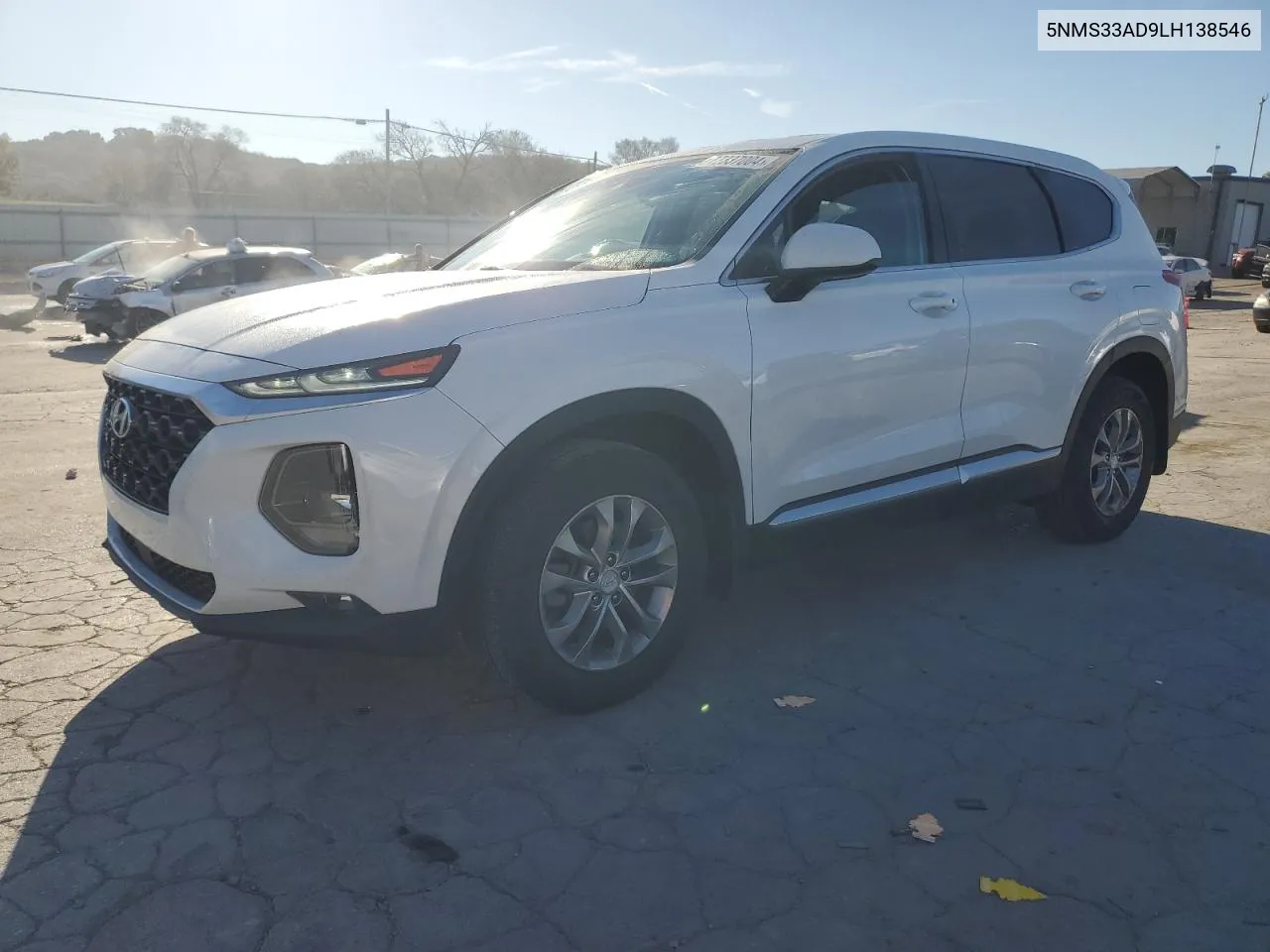 2020 Hyundai Santa Fe Sel VIN: 5NMS33AD9LH138546 Lot: 77337004