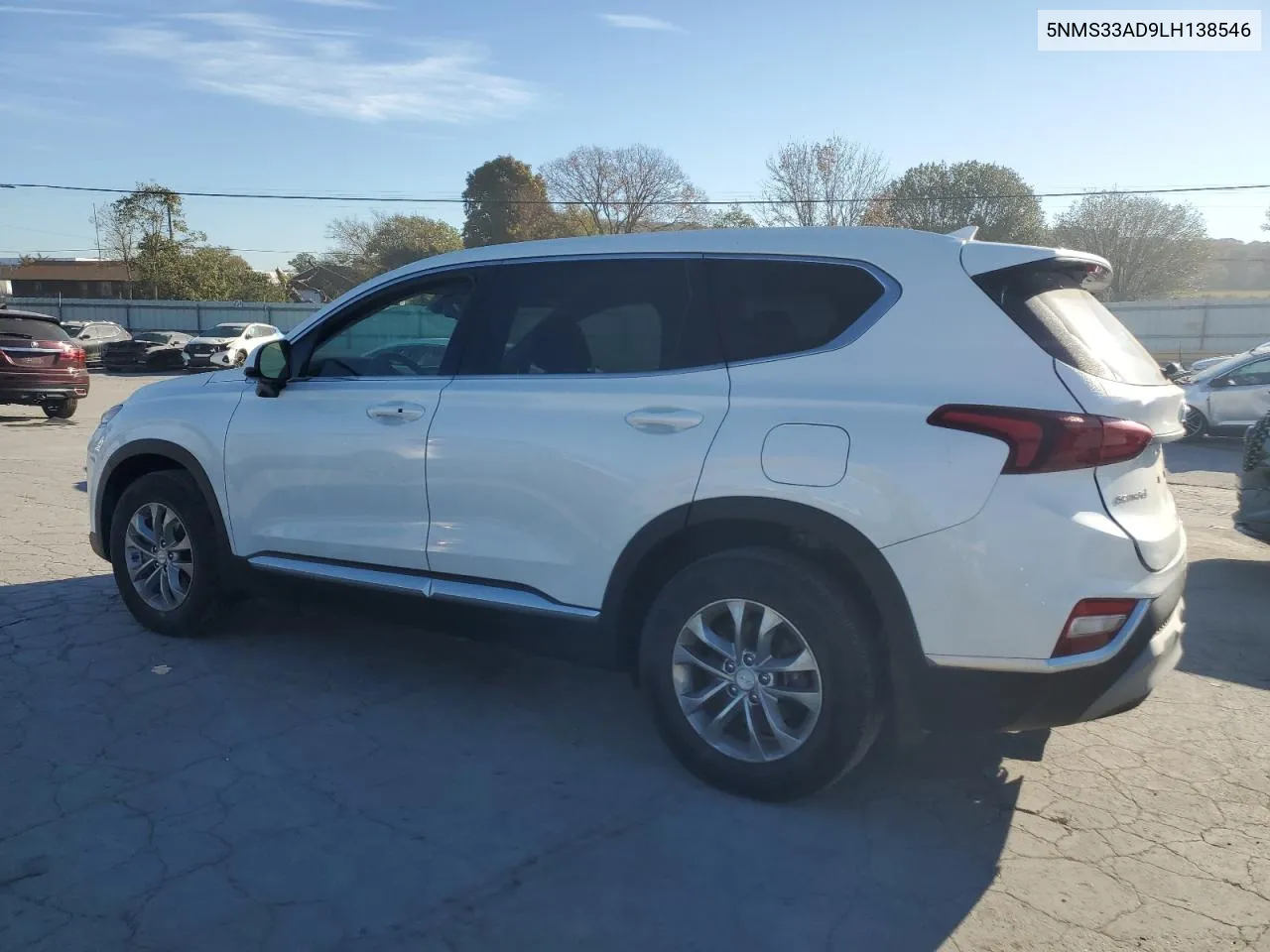 2020 Hyundai Santa Fe Sel VIN: 5NMS33AD9LH138546 Lot: 77337004