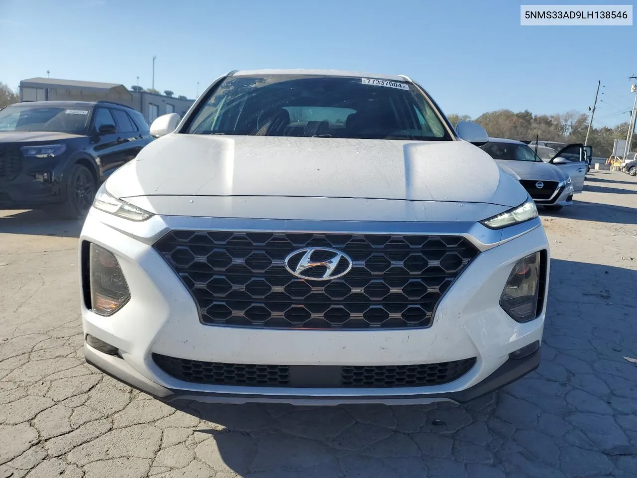 2020 Hyundai Santa Fe Sel VIN: 5NMS33AD9LH138546 Lot: 77337004