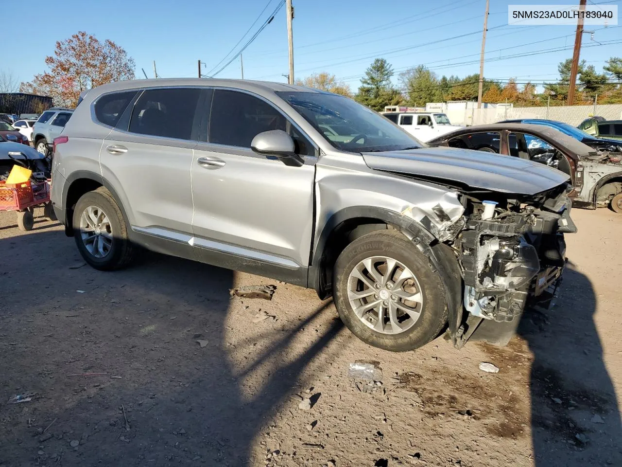 2020 Hyundai Santa Fe Se VIN: 5NMS23AD0LH183040 Lot: 77357664