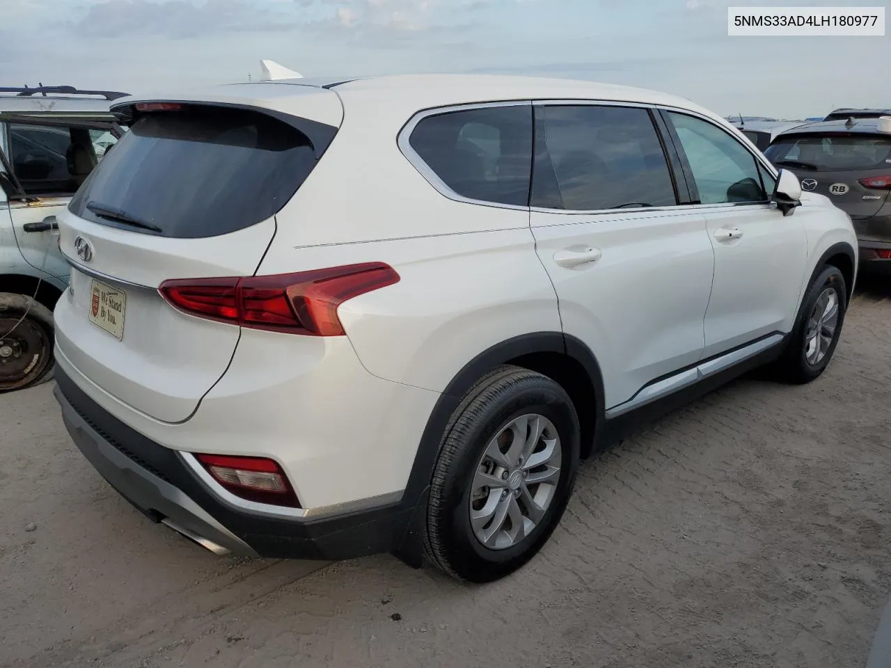 2020 Hyundai Santa Fe Sel VIN: 5NMS33AD4LH180977 Lot: 77878794