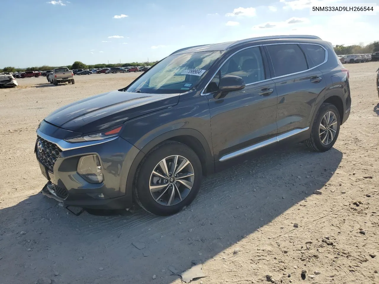 2020 Hyundai Santa Fe Sel VIN: 5NMS33AD9LH266544 Lot: 77999904