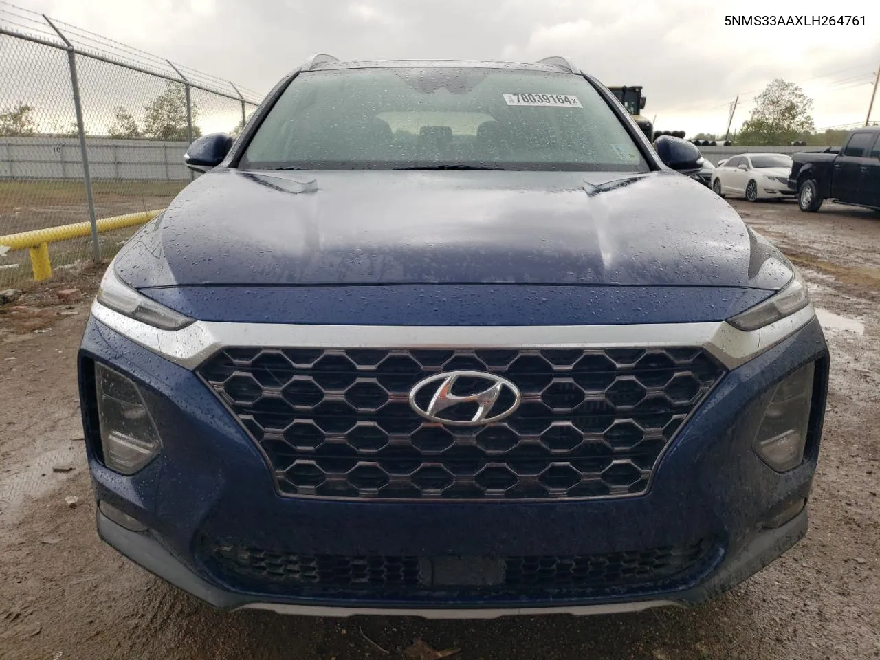 2020 Hyundai Santa Fe Sel VIN: 5NMS33AAXLH264761 Lot: 78039164