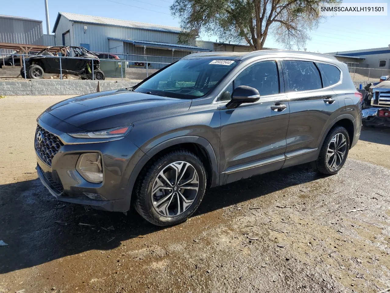 2020 Hyundai Santa Fe Limited VIN: 5NMS5CAAXLH191501 Lot: 78932544