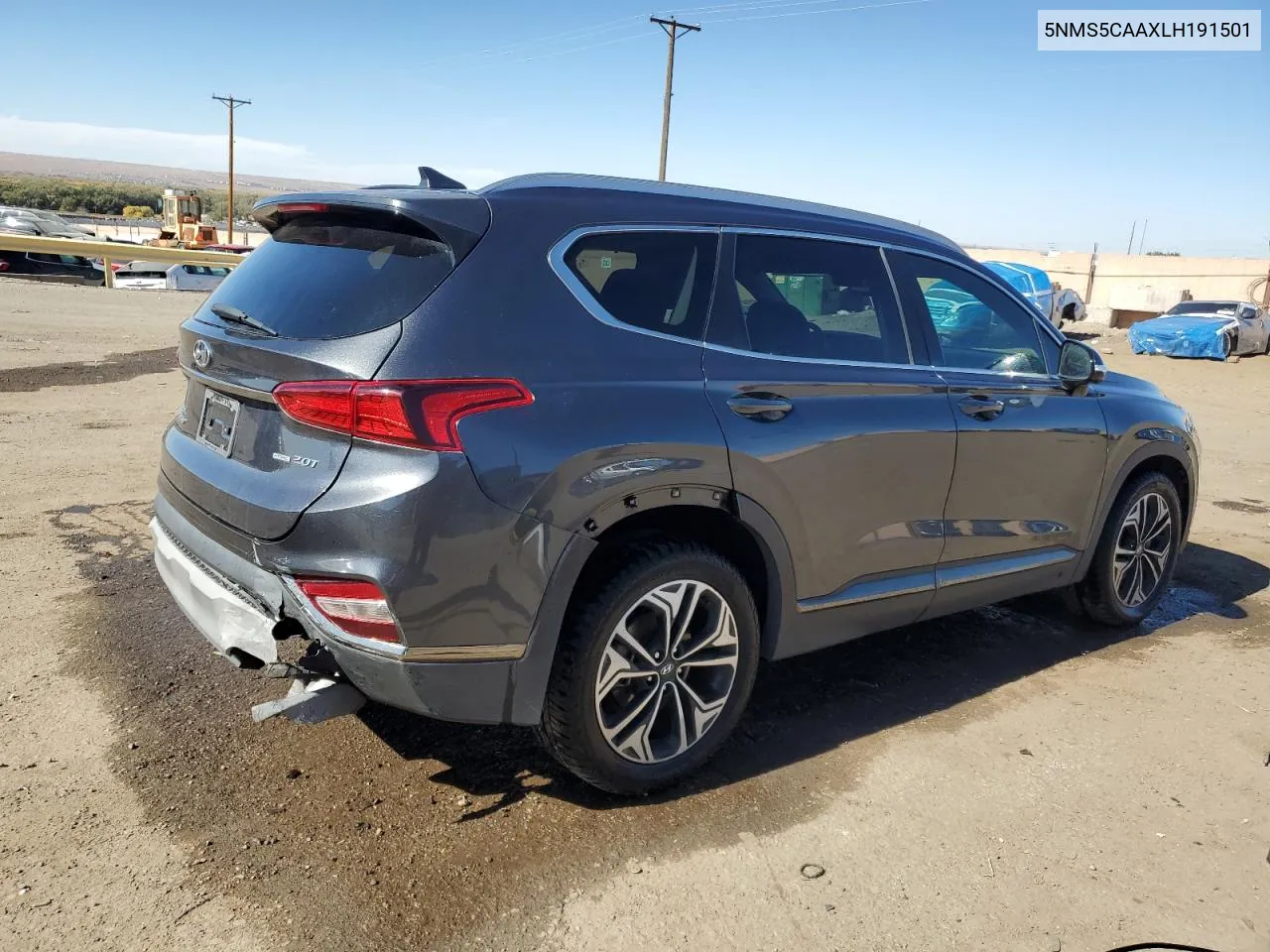 2020 Hyundai Santa Fe Limited VIN: 5NMS5CAAXLH191501 Lot: 78932544