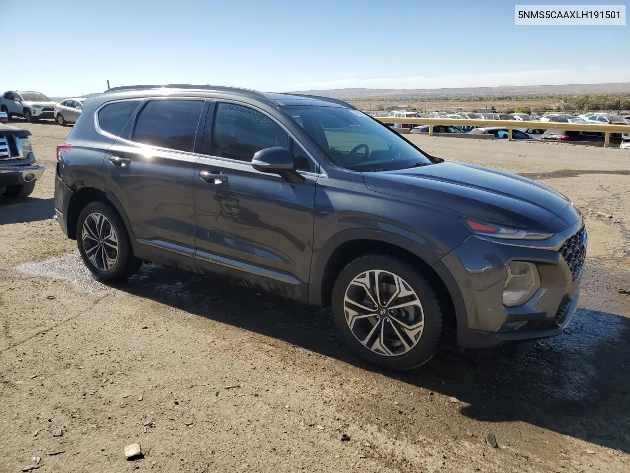 2020 Hyundai Santa Fe Limited VIN: 5NMS5CAAXLH191501 Lot: 78932544