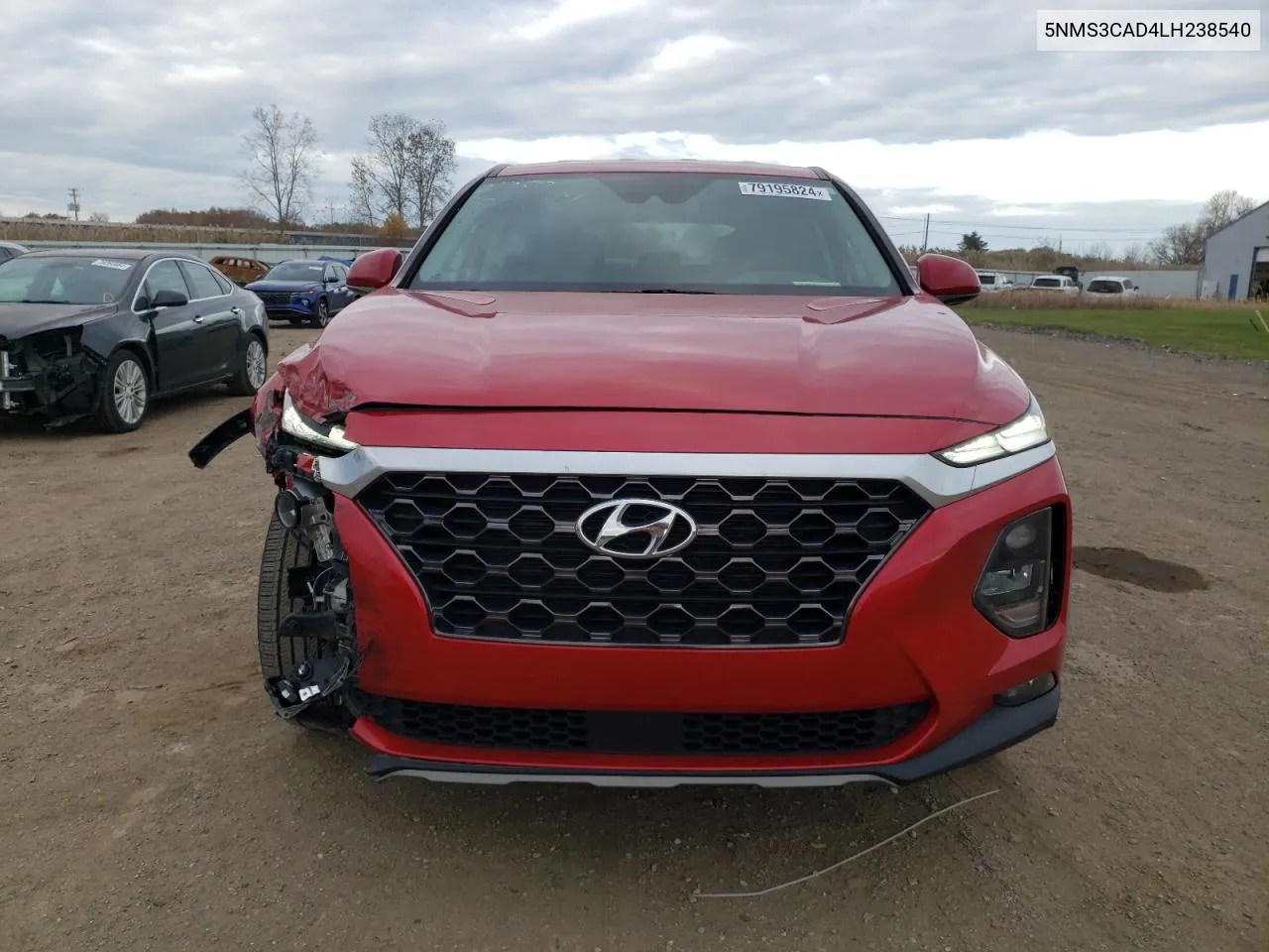 2020 Hyundai Santa Fe Sel VIN: 5NMS3CAD4LH238540 Lot: 79195824