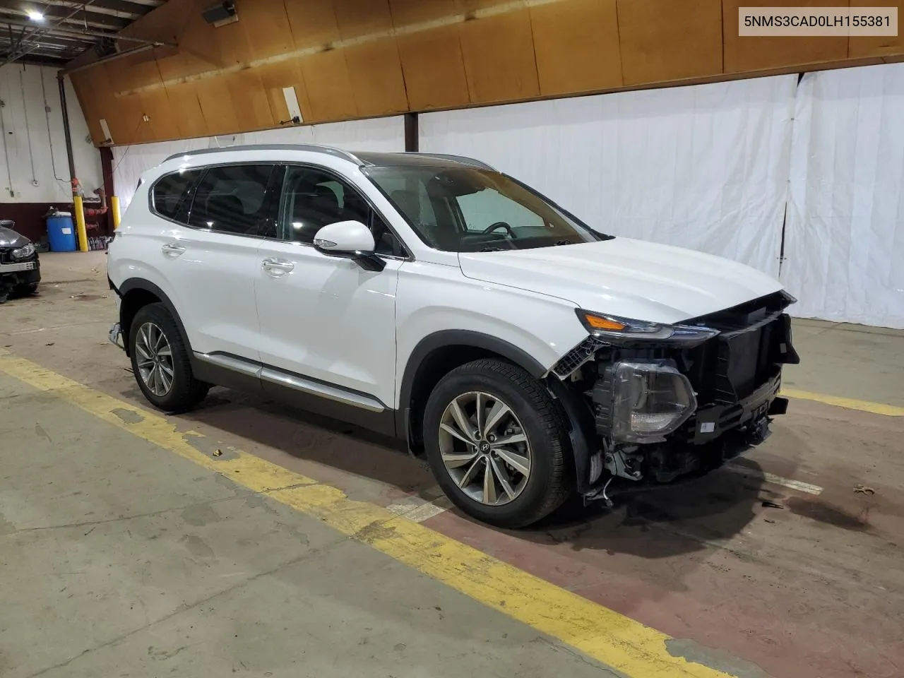 2020 Hyundai Santa Fe Sel VIN: 5NMS3CAD0LH155381 Lot: 79240654