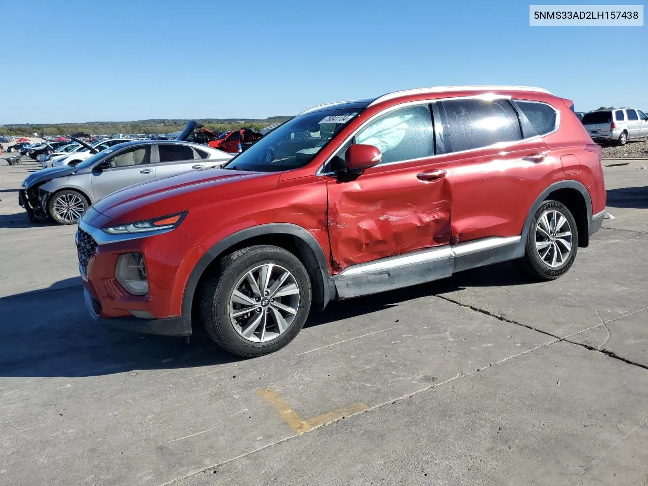 2020 Hyundai Santa Fe Sel VIN: 5NMS33AD2LH157438 Lot: 79341134