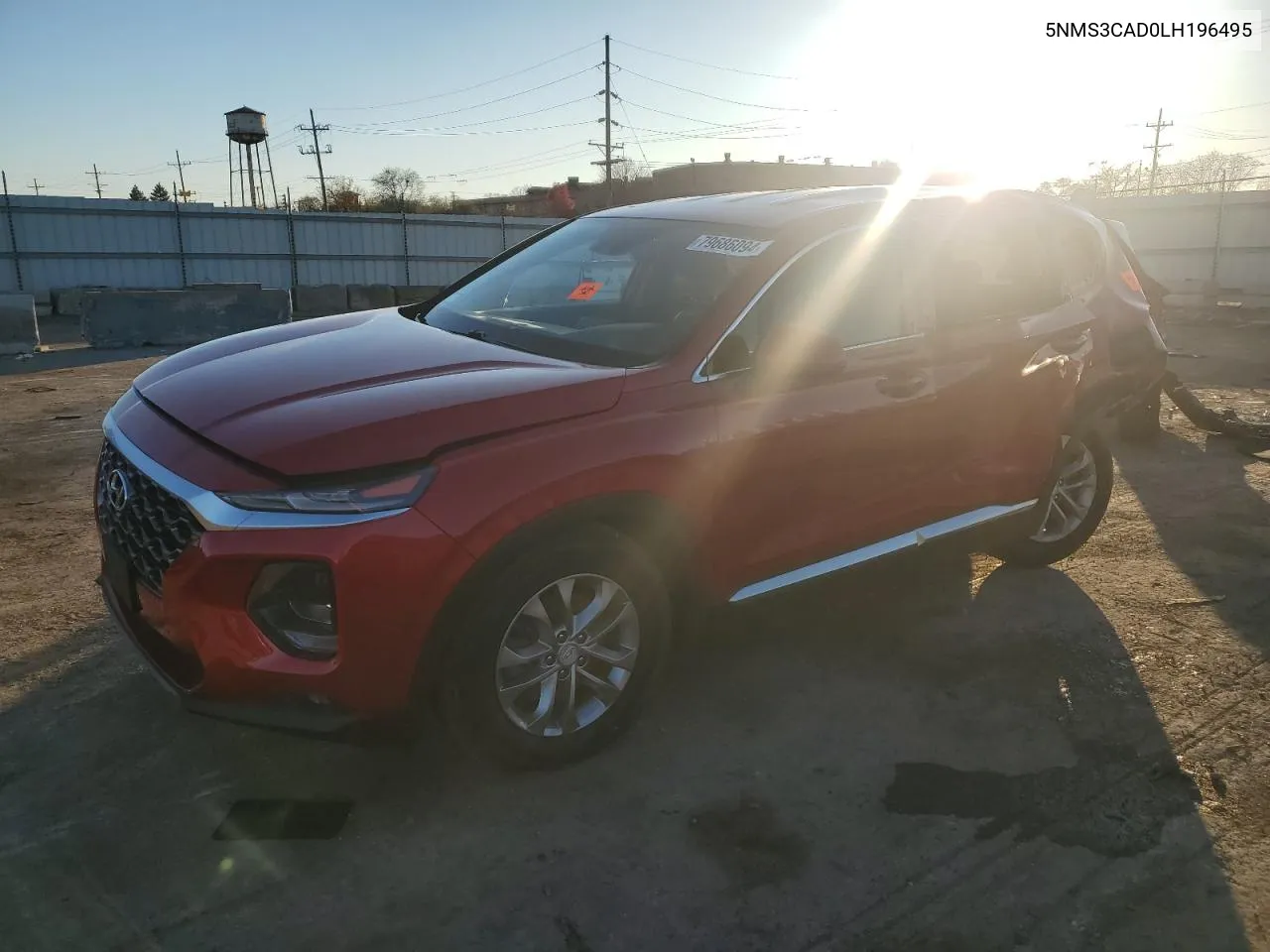 2020 Hyundai Santa Fe Sel VIN: 5NMS3CAD0LH196495 Lot: 79686094