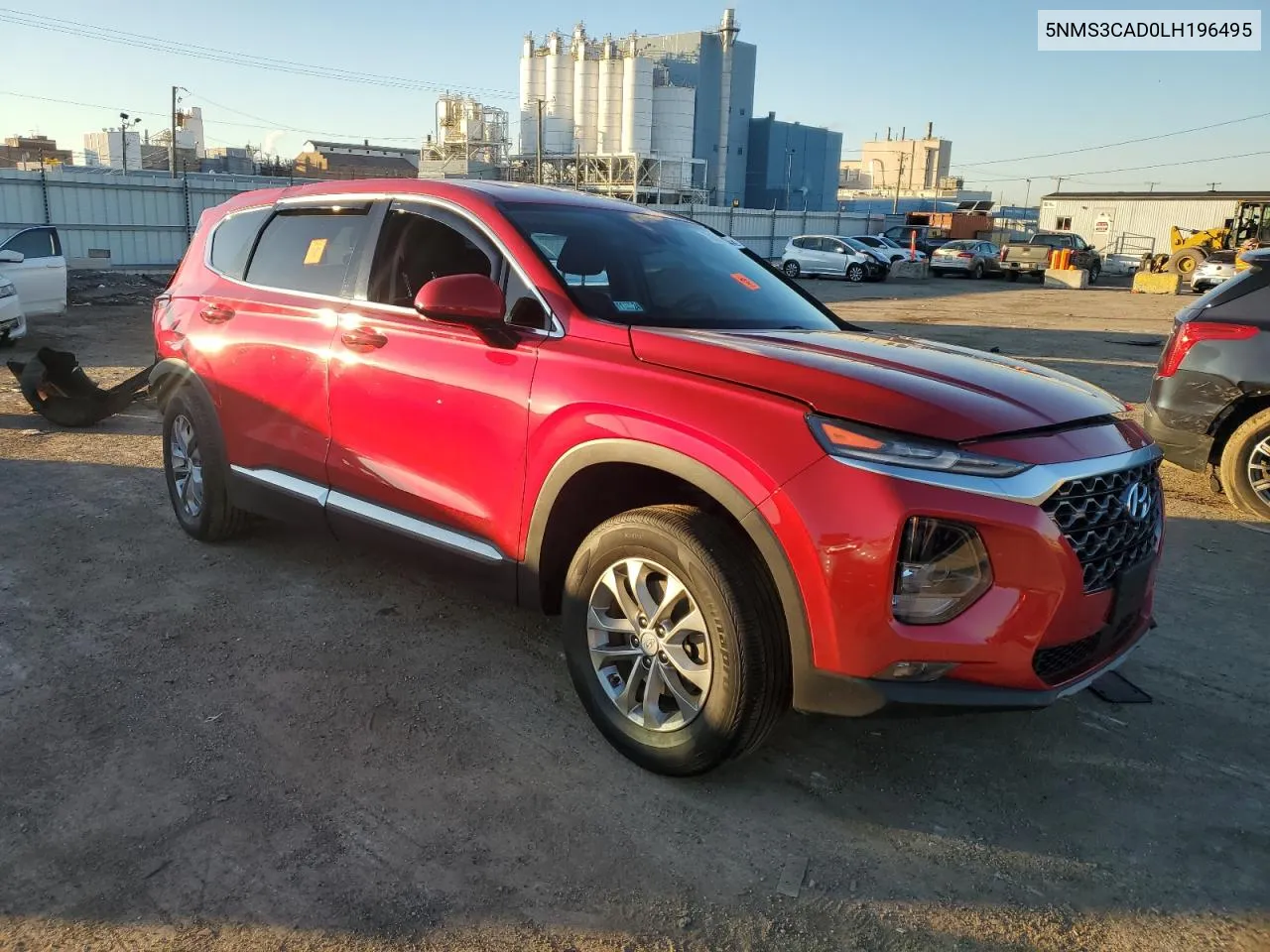 2020 Hyundai Santa Fe Sel VIN: 5NMS3CAD0LH196495 Lot: 79686094