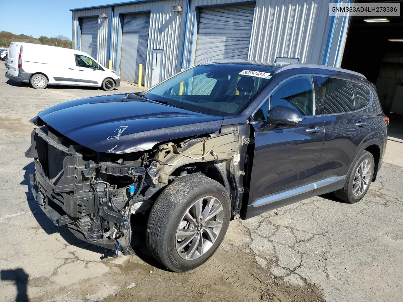 2020 Hyundai Santa Fe Sel VIN: 5NMS33AD4LH273336 Lot: 80264484