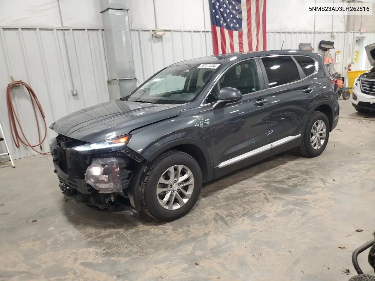 2020 Hyundai Santa Fe Se VIN: 5NMS23AD3LH262816 Lot: 80311434