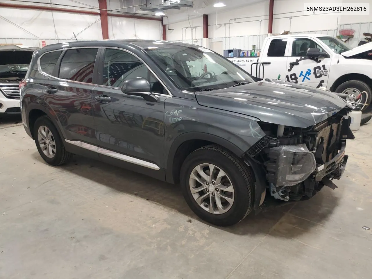 2020 Hyundai Santa Fe Se VIN: 5NMS23AD3LH262816 Lot: 80311434