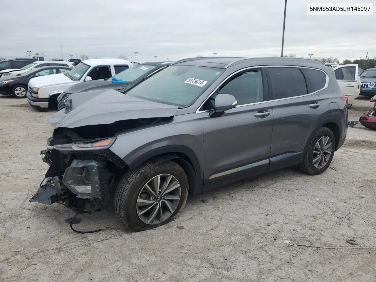 2020 Hyundai Santa Fe Limited VIN: 5NMS53AD5LH145097 Lot: 80376014