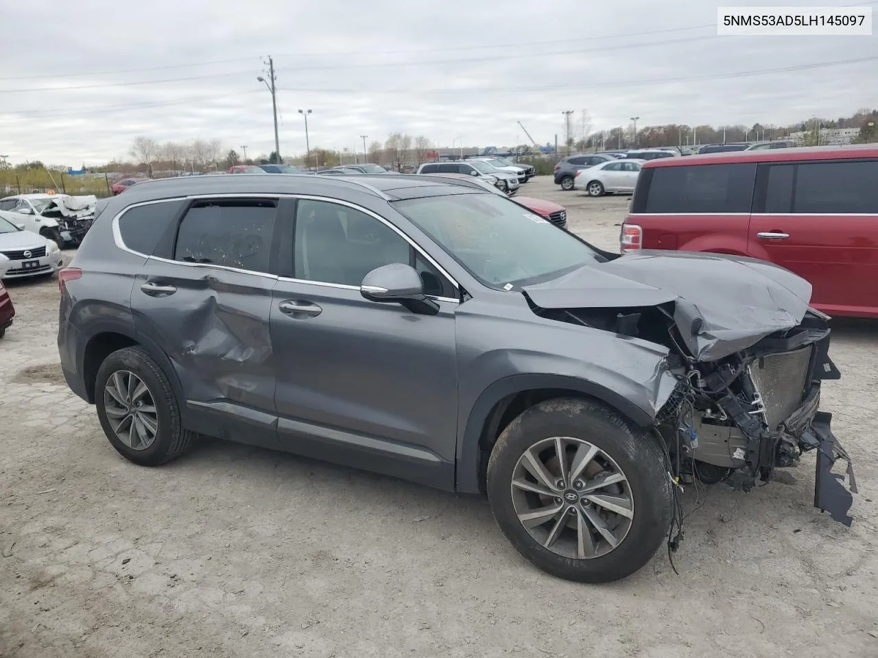 2020 Hyundai Santa Fe Limited VIN: 5NMS53AD5LH145097 Lot: 80376014