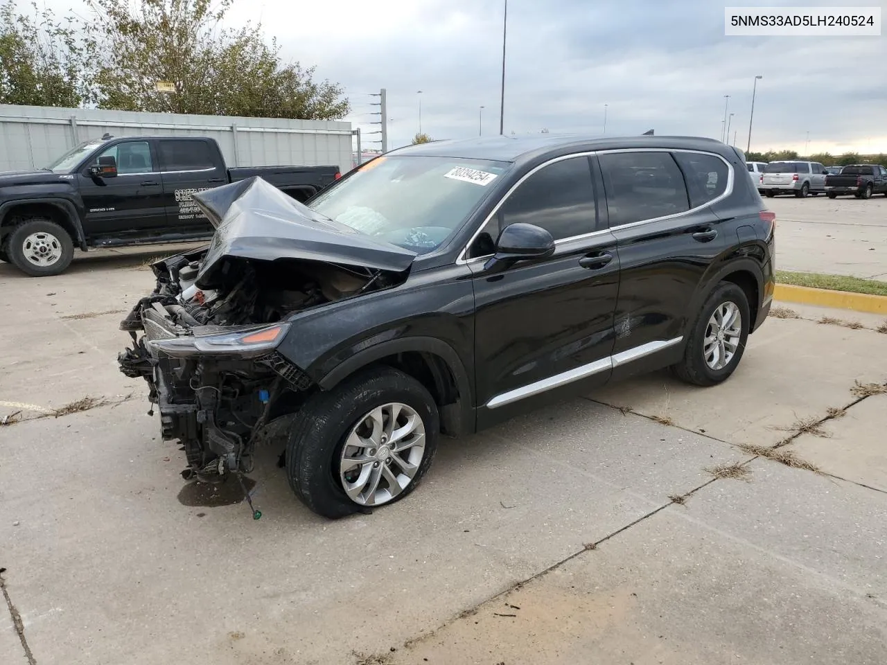 2020 Hyundai Santa Fe Sel VIN: 5NMS33AD5LH240524 Lot: 80394254