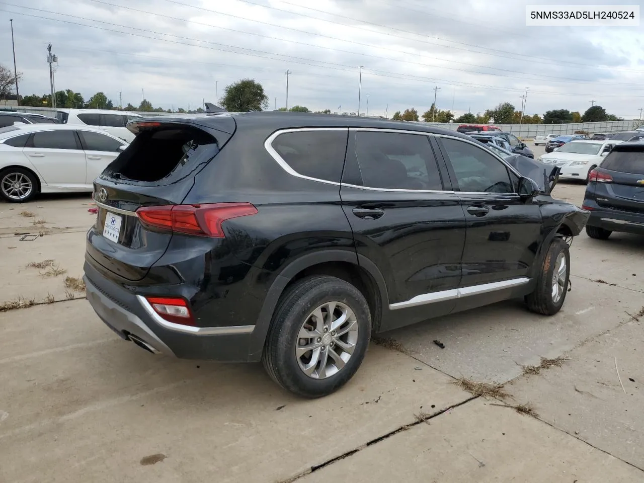 2020 Hyundai Santa Fe Sel VIN: 5NMS33AD5LH240524 Lot: 80394254