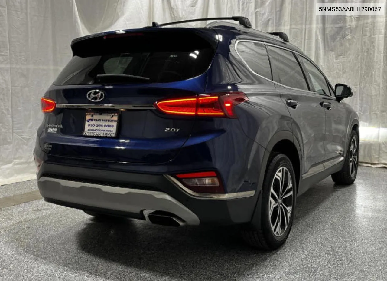 2020 Hyundai Santa Fe Limited VIN: 5NMS53AA0LH290067 Lot: 80639474