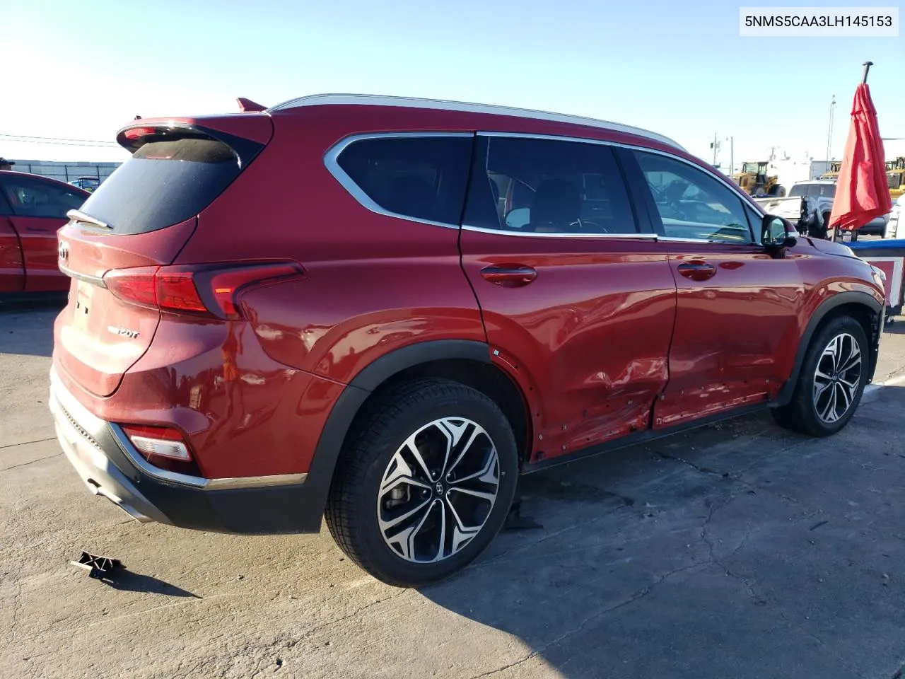 2020 Hyundai Santa Fe Limited VIN: 5NMS5CAA3LH145153 Lot: 81044404