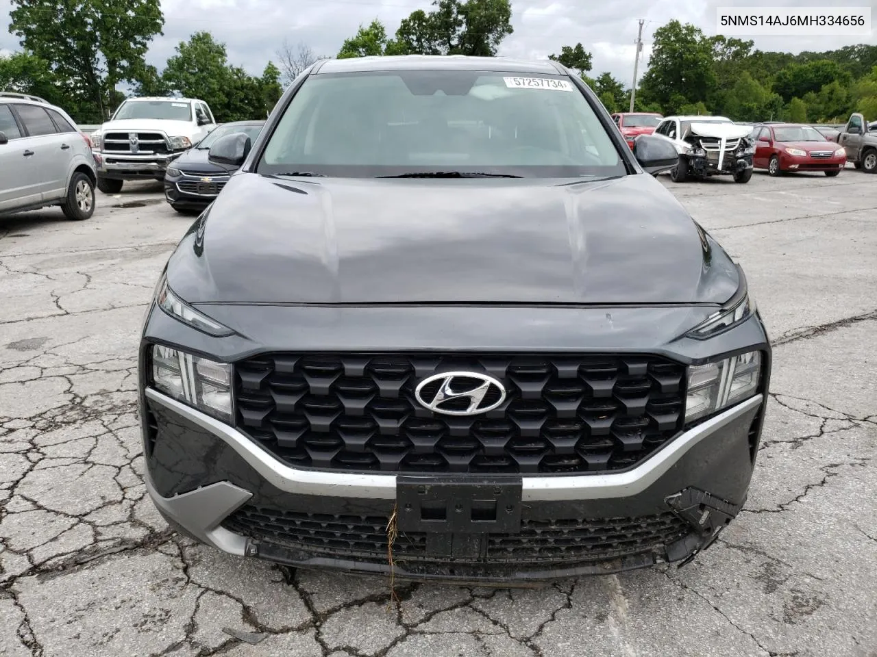 2021 Hyundai Santa Fe Se VIN: 5NMS14AJ6MH334656 Lot: 57257734