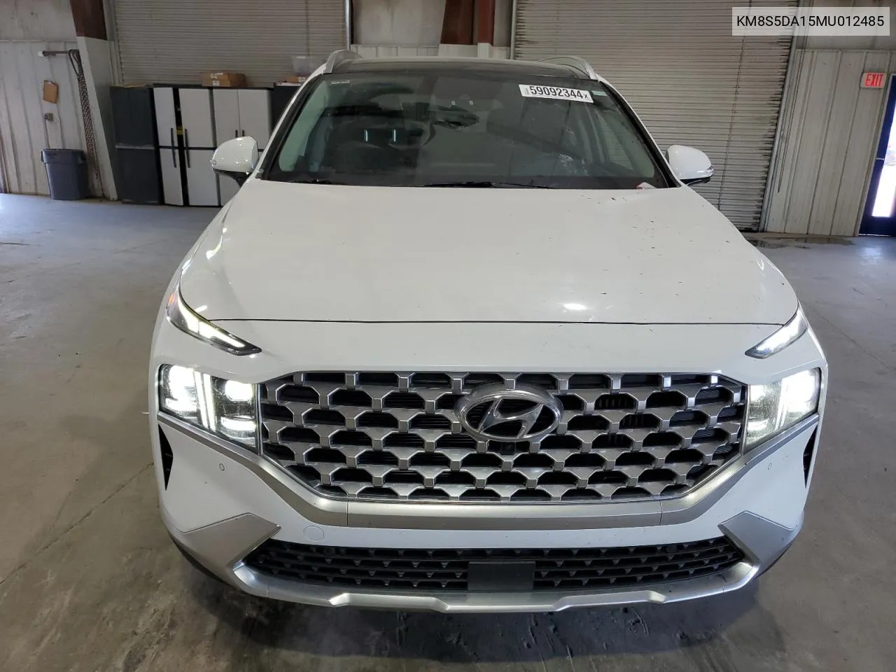 2021 Hyundai Santa Fe Limited VIN: KM8S5DA15MU012485 Lot: 59092344