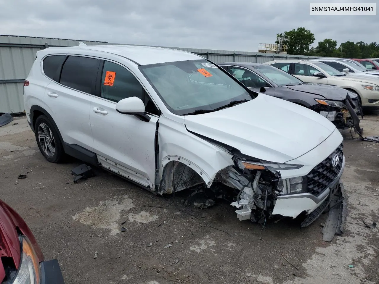 2021 Hyundai Santa Fe Se VIN: 5NMS14AJ4MH341041 Lot: 59743374