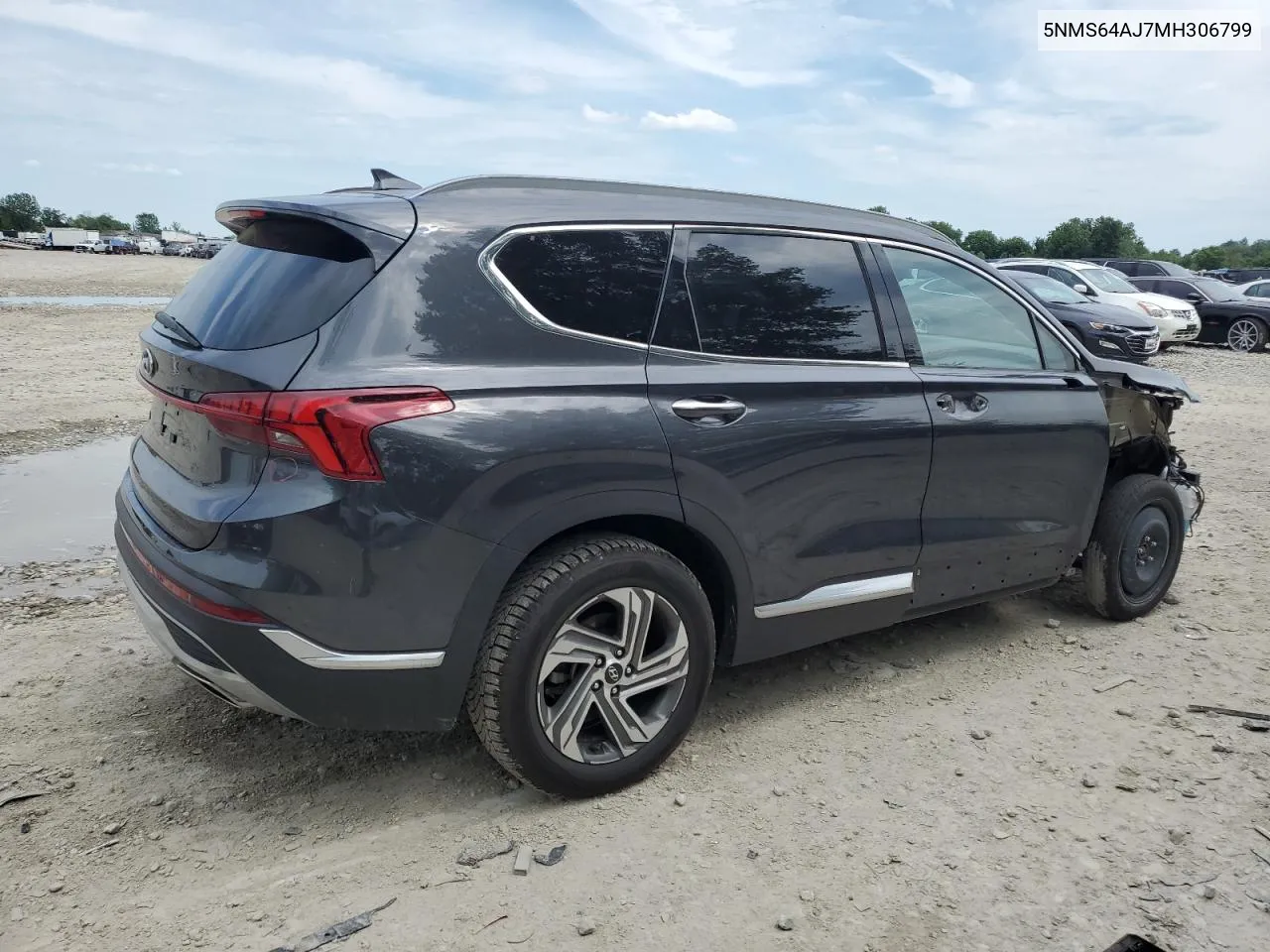 2021 Hyundai Santa Fe Sel VIN: 5NMS64AJ7MH306799 Lot: 60931574