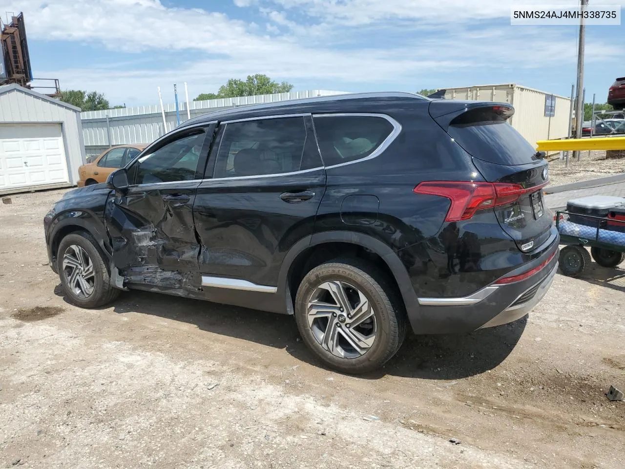 2021 Hyundai Santa Fe Sel VIN: 5NMS24AJ4MH338735 Lot: 62277354