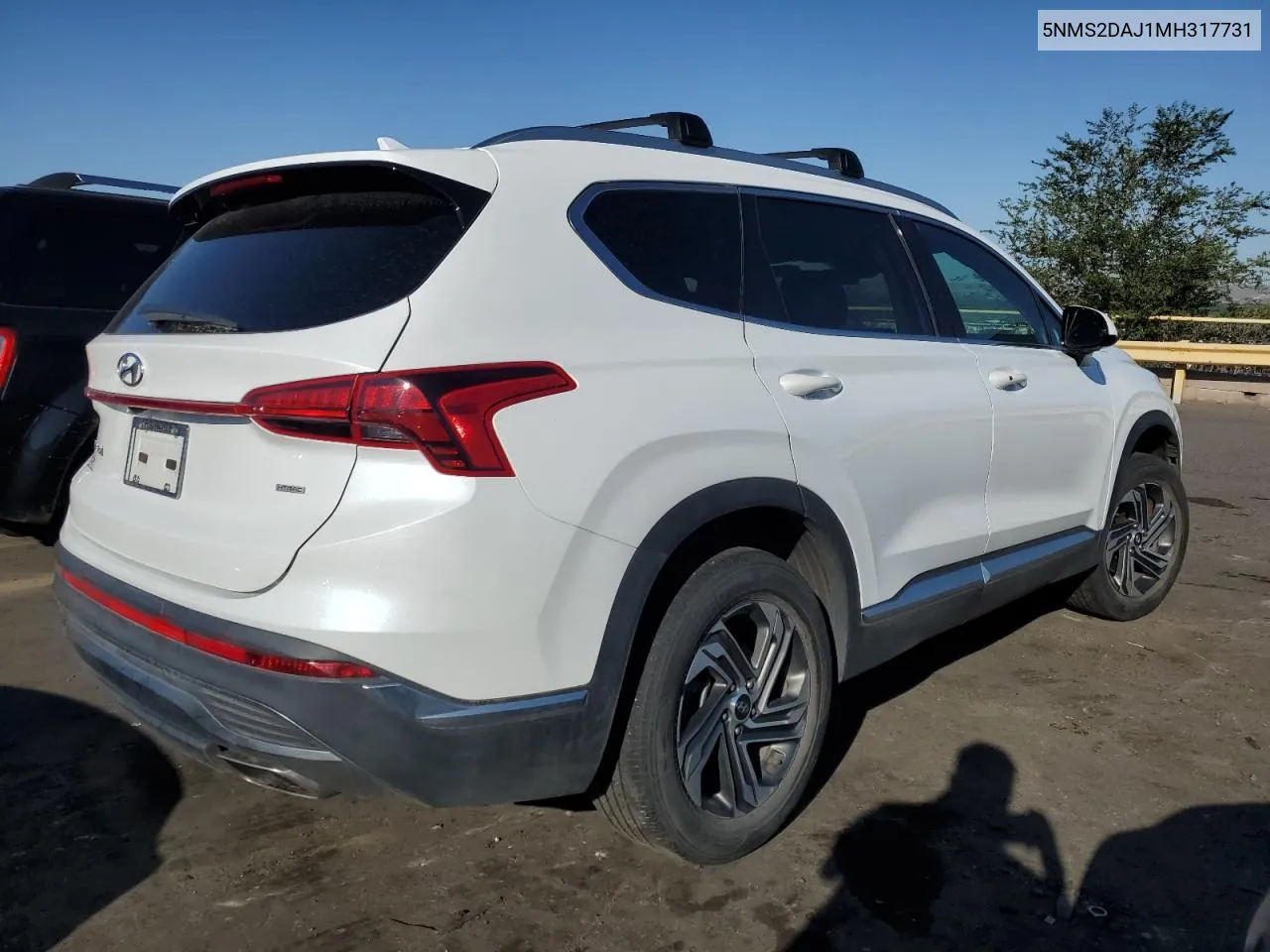 2021 Hyundai Santa Fe Sel VIN: 5NMS2DAJ1MH317731 Lot: 62323244