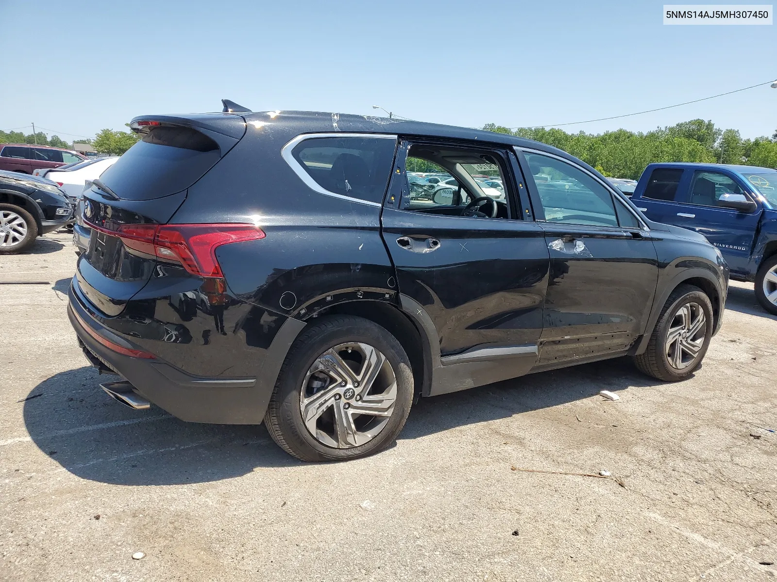 2021 Hyundai Santa Fe Se VIN: 5NMS14AJ5MH307450 Lot: 63750124