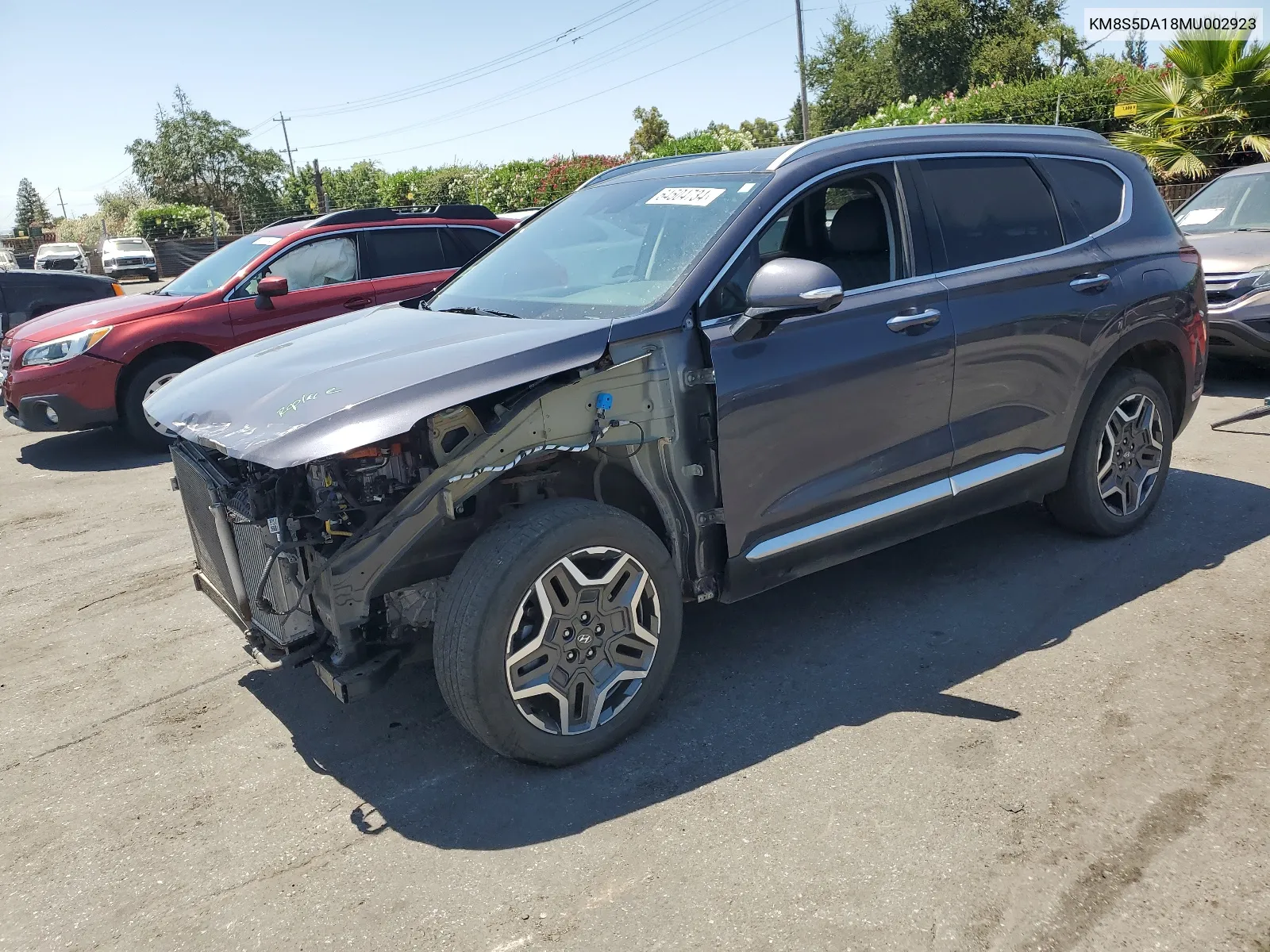 2021 Hyundai Santa Fe Limited VIN: KM8S5DA18MU002923 Lot: 64504734