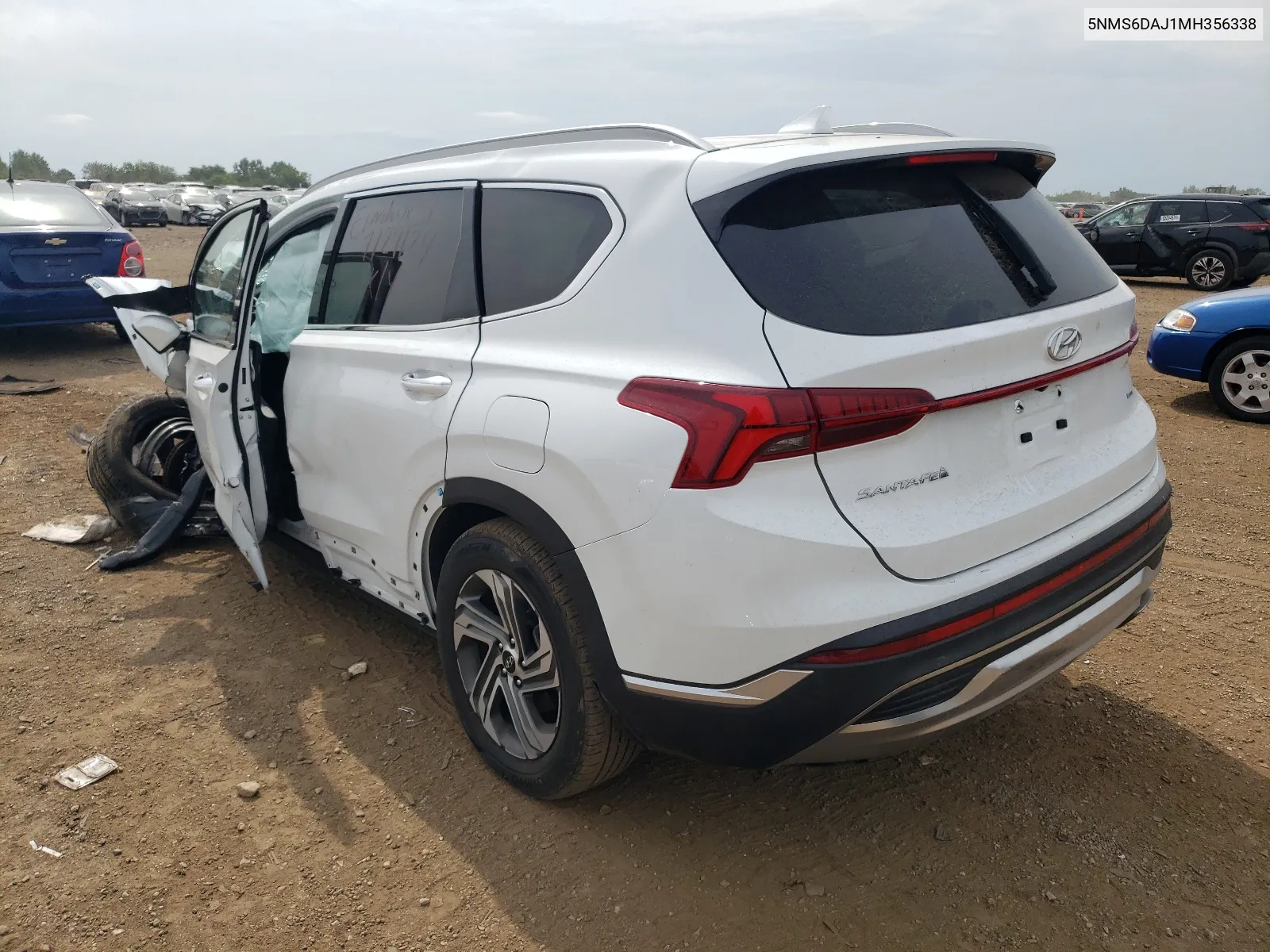 2021 Hyundai Santa Fe Sel VIN: 5NMS6DAJ1MH356338 Lot: 65560094