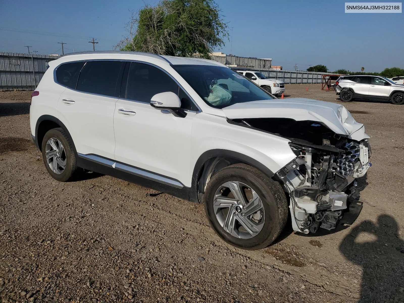 2021 Hyundai Santa Fe Sel VIN: 5NMS64AJ3MH322188 Lot: 65679134