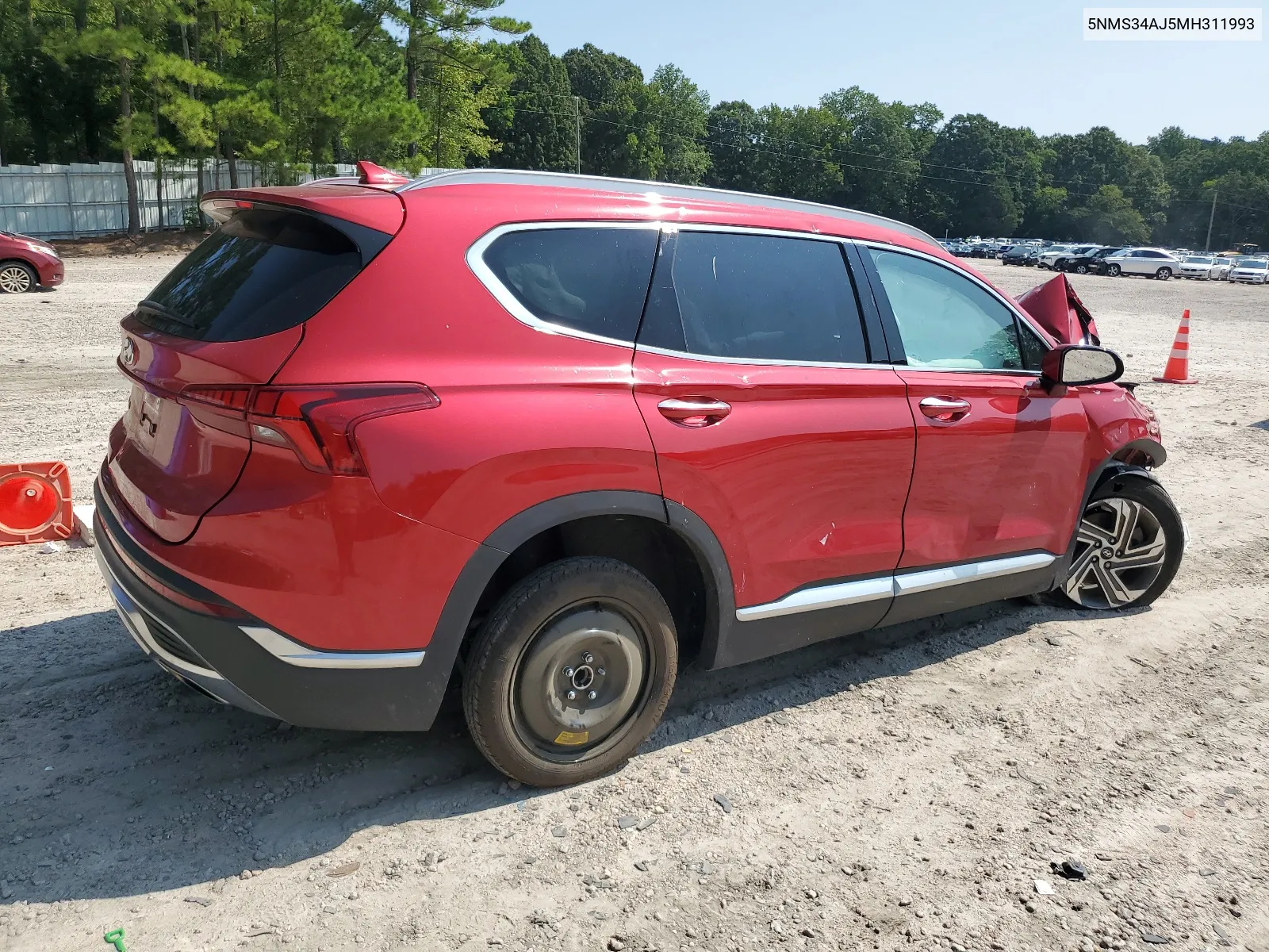 2021 Hyundai Santa Fe Sel VIN: 5NMS34AJ5MH311993 Lot: 66239754