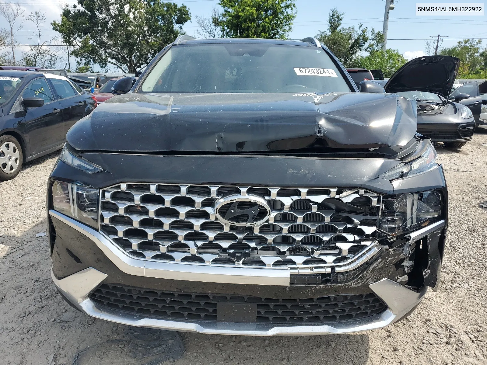 2021 Hyundai Santa Fe Limited VIN: 5NMS44AL6MH322922 Lot: 67243244