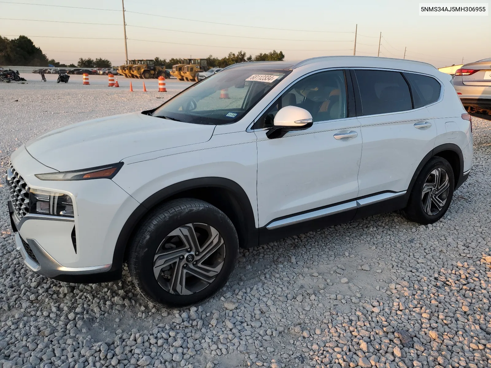 2021 Hyundai Santa Fe Sel VIN: 5NMS34AJ5MH306955 Lot: 68112334