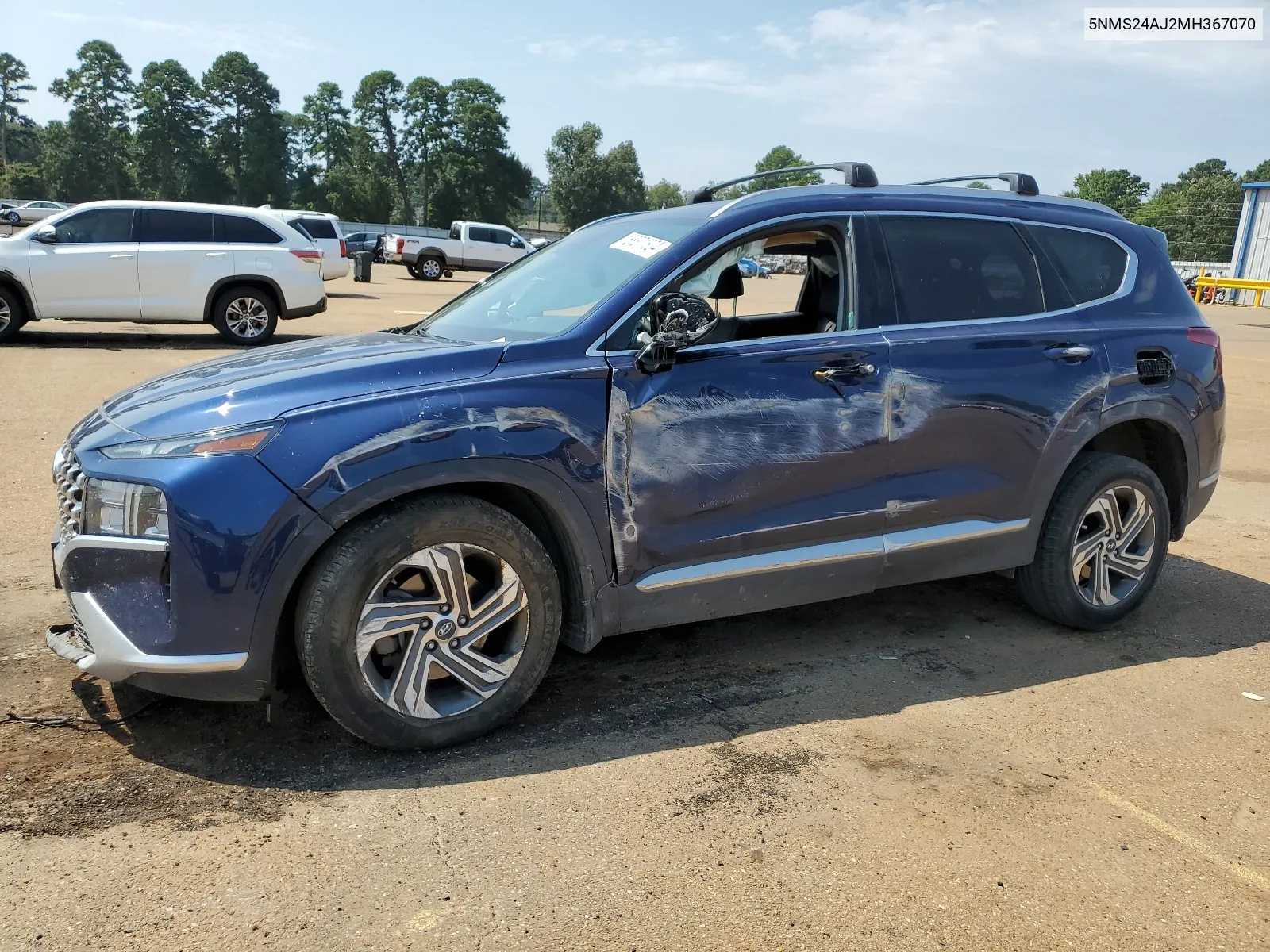 2021 Hyundai Santa Fe Sel VIN: 5NMS24AJ2MH367070 Lot: 68371804