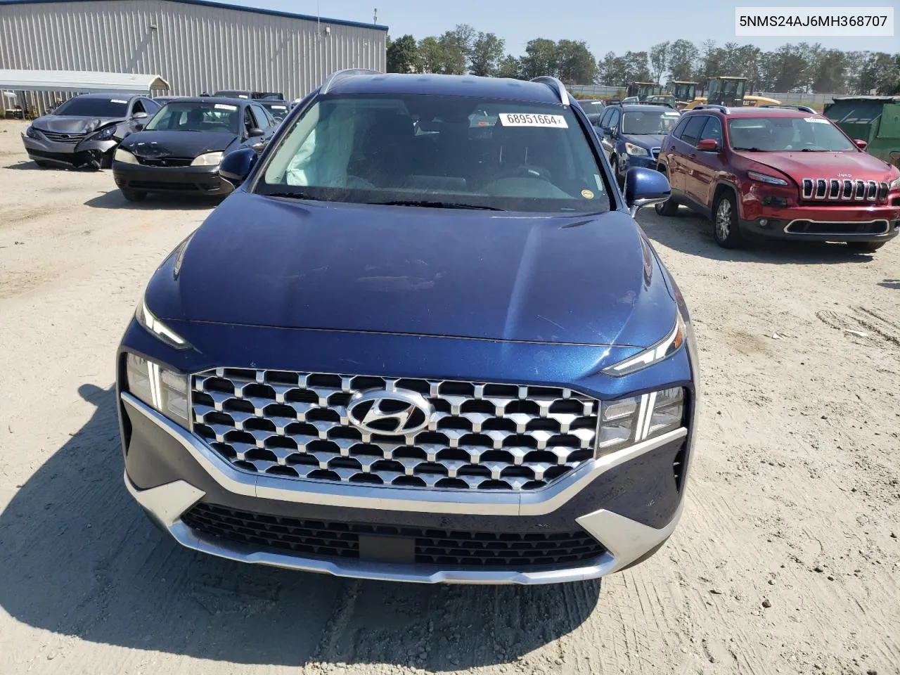 2021 Hyundai Santa Fe Sel VIN: 5NMS24AJ6MH368707 Lot: 68951664