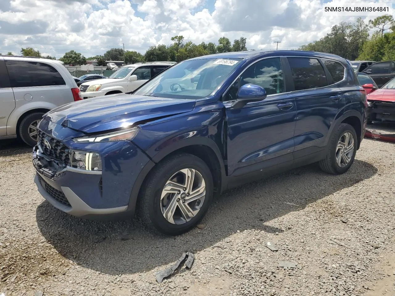 2021 Hyundai Santa Fe Se VIN: 5NMS14AJ8MH364841 Lot: 69196794