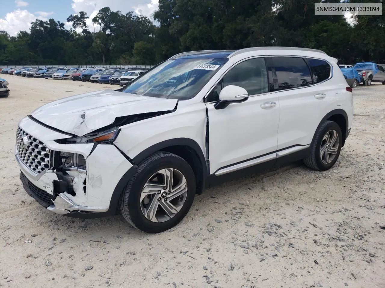 2021 Hyundai Santa Fe Sel VIN: 5NMS34AJ3MH333894 Lot: 69723244