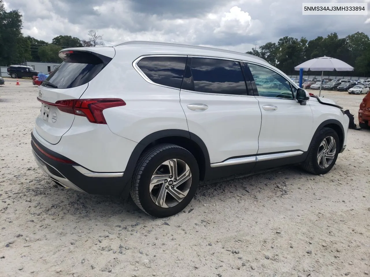 2021 Hyundai Santa Fe Sel VIN: 5NMS34AJ3MH333894 Lot: 69723244