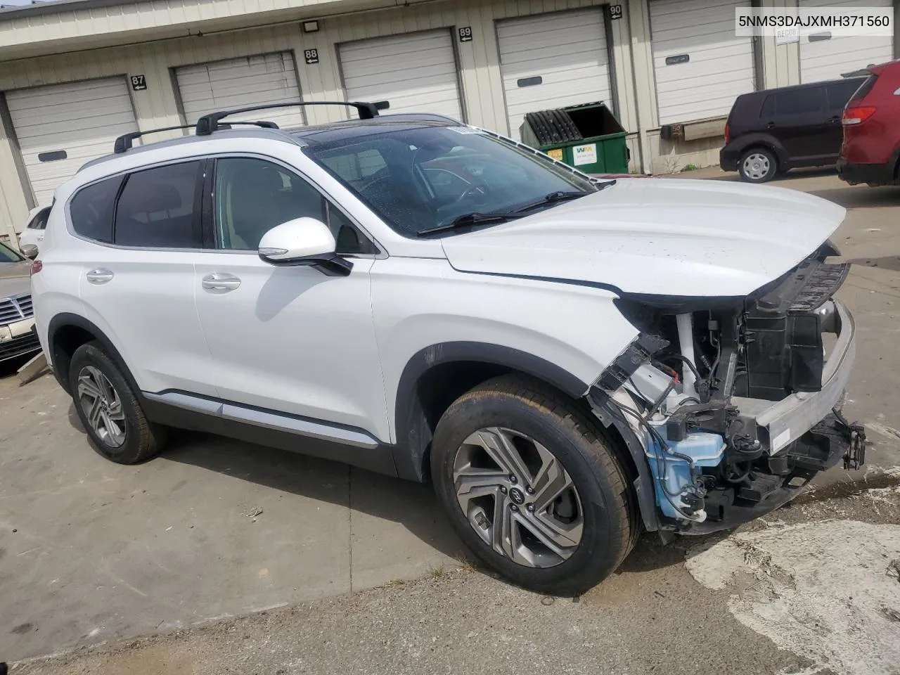 2021 Hyundai Santa Fe Sel VIN: 5NMS3DAJXMH371560 Lot: 69762454