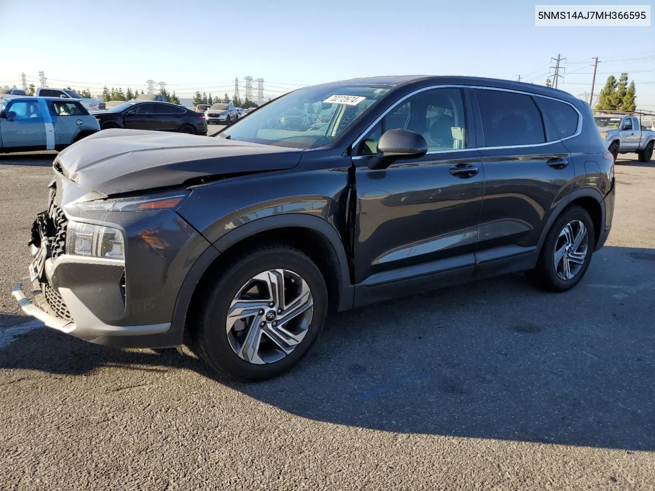 2021 Hyundai Santa Fe Se VIN: 5NMS14AJ7MH366595 Lot: 70272674