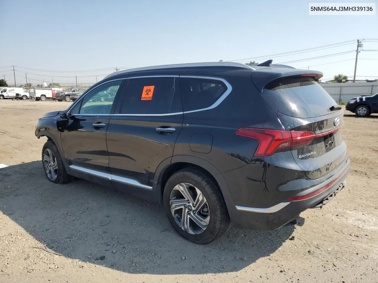 2021 Hyundai Santa Fe Sel VIN: 5NMS64AJ3MH339136 Lot: 70647934