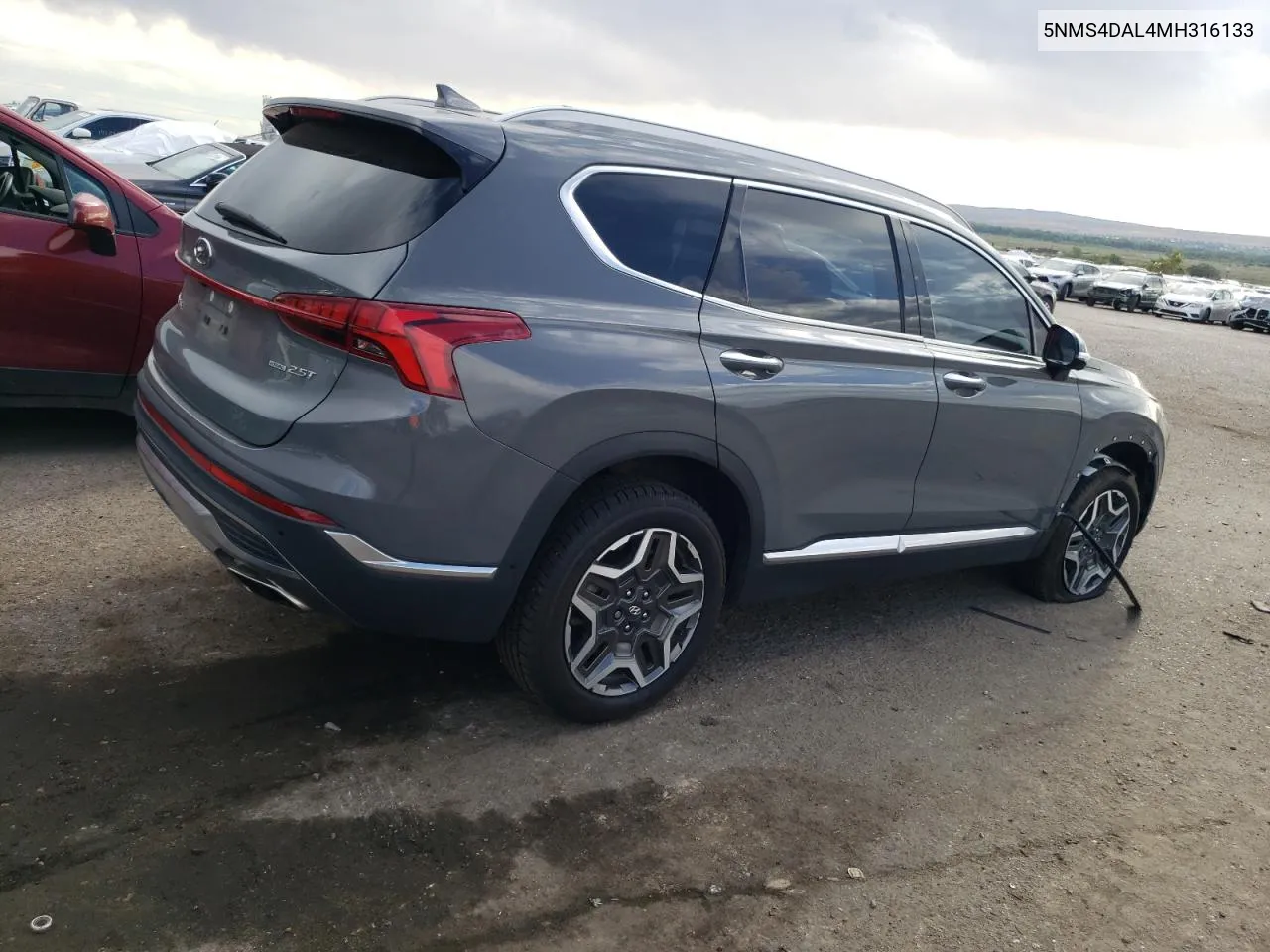 2021 Hyundai Santa Fe Limited VIN: 5NMS4DAL4MH316133 Lot: 71125854